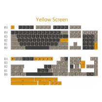 GMK Yellow Screen 104+69 SA Profile ABS Doubleshot Keycaps Set for Cherry MX Mechanical Gaming Keyboard